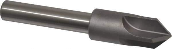 Keo - 3/4" Head Diam, 1/2" Shank Diam, 4 Flute 90° High Speed Steel Countersink - Bright Finish, 4-1/8" OAL, Single End, Straight Shank, Right Hand Cut - Industrial Tool & Supply