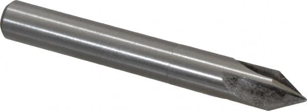Interstate - 1/2" Head Diam, 1/2" Shank Diam, 4 Flute 60° High Speed Steel Countersink - Industrial Tool & Supply