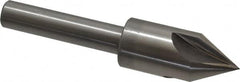 Interstate - 7/8" Head Diam, 1/2" Shank Diam, 4 Flute 60° High Speed Steel Countersink - Industrial Tool & Supply