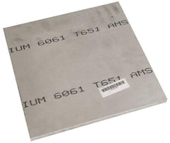 Value Collection - 1/4 Inch Thick x 18 Inch Wide x 18 Inch Long, Aluminum Plate - Alloy 6061 - Industrial Tool & Supply