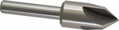 Interstate - 1" Head Diam, 1/2" Shank Diam, 4 Flute 82° High Speed Steel Countersink - Industrial Tool & Supply