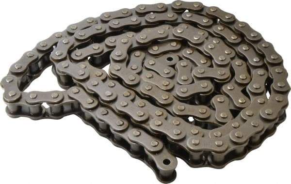 Browning - 1" Pitch, ANSI 80H, Heavy Series Roller Chain - Chain No. 80H, 10 Ft. Long, 5/8" Roller Diam, 5/8" Roller Width - Industrial Tool & Supply