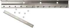 Steiner - 4' Long Galvanized Steel Dock Strip Door Mounting Hardware - Use with Strip Door - Industrial Tool & Supply