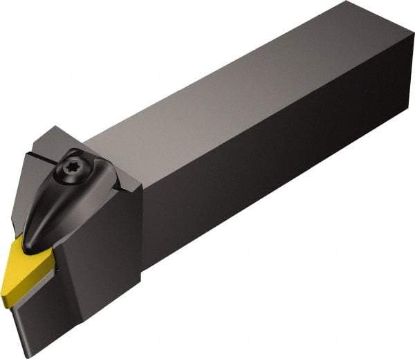 Sandvik Coromant - DVJNR/L, Left Hand Cut, -3° Lead Angle, 32mm Shank Height x 25mm Shank Width, Negative Rake Indexable Turning Toolholder - 170mm OAL, VNMG 16 04 08, VNMG 332 Insert Compatibility, Series T-Max P - Industrial Tool & Supply