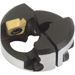 Iscar - Series ChamDrill, 0.669" ID, 47mm Overall Diam, 17.5mm OAL Drilling Chamfer Ring - XOGX-DT Insert, 45° Chamfer, 1 Insert - Industrial Tool & Supply