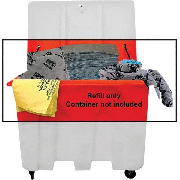 Brady SPC Sorbents - 184 Gal Capacity Universal Spill Kit - No Container Included - Refill Only - Industrial Tool & Supply