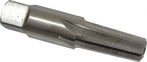 Interstate - 1/4" Pipe, 0.472" Diam, 13/32" Small End Diam, Straight Shank, 1-1/16" Flute, Taper Pipe Reamer - Industrial Tool & Supply