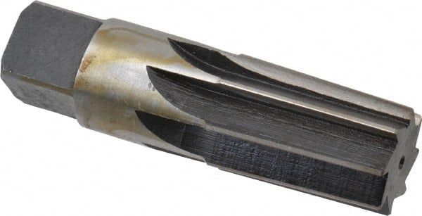 Interstate - 3/4" Pipe, 0.962" Diam, 7/8" Small End Diam, Straight Shank, 1-3/8" Flute, Taper Pipe Reamer - Industrial Tool & Supply