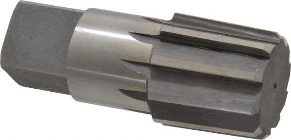 Interstate - 1-1/2" Pipe, 1.793" Diam, 1.684" Small End Diam, Straight Shank, 1-3/4" Flute, Taper Pipe Reamer - Industrial Tool & Supply