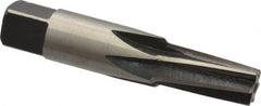 Interstate - 1/8" Pipe, 0.362" Diam, 0.316" Small End Diam, Straight Shank, 3/4" Flute, Taper Pipe Reamer - Industrial Tool & Supply