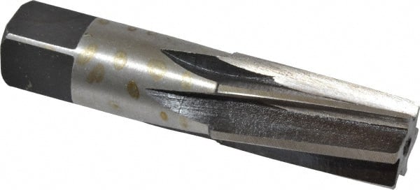 Interstate - 1/2" Pipe, 3/4" Diam, 0.665" Small End Diam, Straight Shank, 1-3/8" Flute, Taper Pipe Reamer - Industrial Tool & Supply