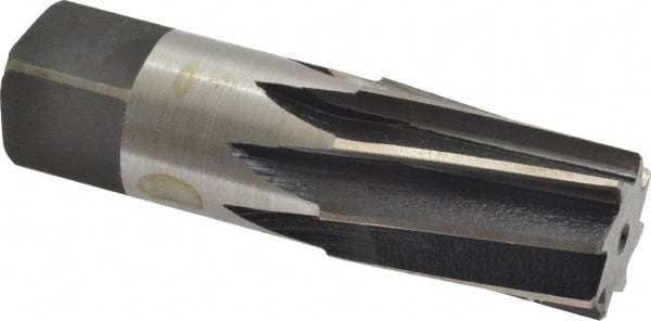 Interstate - 3/4" Pipe, 0.962" Diam, 7/8" Small End Diam, Straight Shank, 1-3/8" Flute, Taper Pipe Reamer - Industrial Tool & Supply