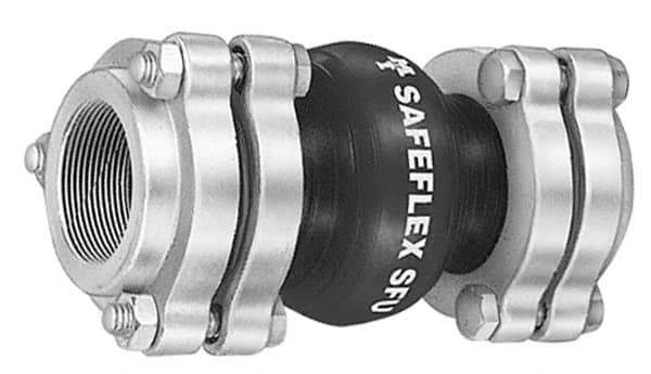 Mason Ind. - 3/4" Pipe, EPDM Single Arch Pipe Expansion Joint - 7" Long, 3/8" Extension, 3/4" Compression, 250 Max psi, Sweated - Industrial Tool & Supply