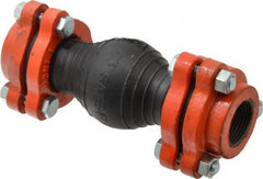 Mason Ind. - 1" Pipe, EPDM Single Arch Pipe Expansion Joint - 7" Long, 3/8" Extension, 3/4" Compression, 250 Max psi, Female NPT - Industrial Tool & Supply