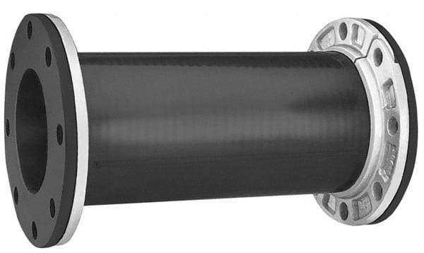 Mercer Rubber - 3" Pipe, Chlorobutyl Single Arch Hose Pipe Expansion Joint - 18" Long, 1/2" Extension, 3/8" Compression, 230 Max psi, Flanged - Industrial Tool & Supply