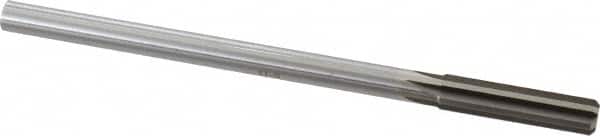 Made in USA - 27/64" High Speed Steel 6 Flute Chucking Reamer - Industrial Tool & Supply