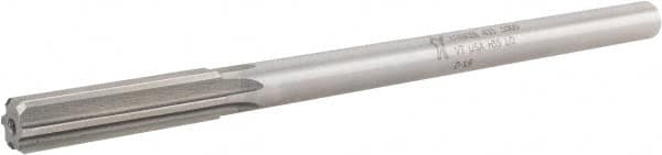 Made in USA - 1/2" High Speed Steel 6 Flute Chucking Reamer - Industrial Tool & Supply