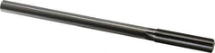 Made in USA - 12.5mm High Speed Steel 6 Flute Chucking Reamer - Straight Flute, 0.4355" Straight Shank, 2" Flute Length, 8" OAL - Industrial Tool & Supply
