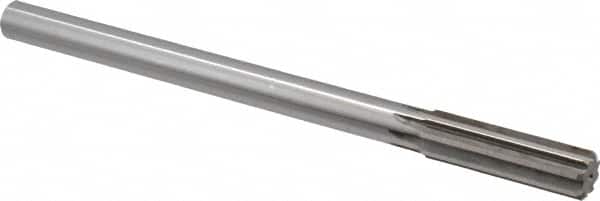Made in USA - 16.5mm High Speed Steel 8 Flute Chucking Reamer - Industrial Tool & Supply