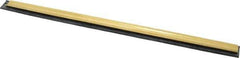 Unger - 12" Rubber Blade Window Washer/Squeegee - Black, Brass Holder - Industrial Tool & Supply