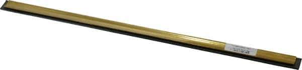 Unger - 16" Rubber Blade Window Washer/Squeegee - Black, Brass Holder - Industrial Tool & Supply