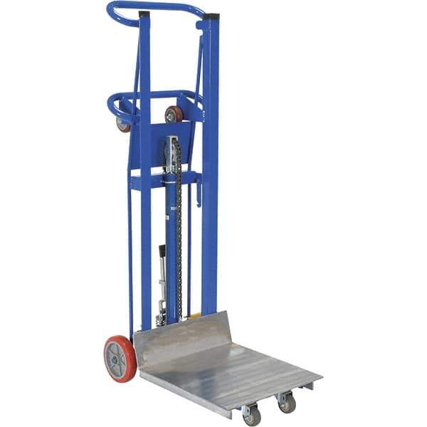 Vestil - 750 Lb Capacity, 52" Lift Height, Portable Workstation Manually Operated Lift - Industrial Tool & Supply