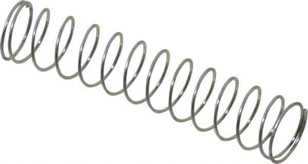 Gardner Spring - 0.295" OD, 0.016" Wire, Utility Compression Springs Spring - 0.34 Lb Spring Rating - Industrial Tool & Supply