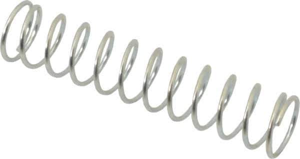 Gardner Spring - 0.435" OD, 0.034" Wire, Utility Compression Springs Spring - 2.21 Lb Spring Rating - Industrial Tool & Supply