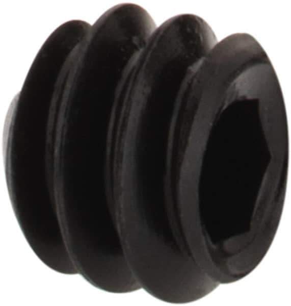 Value Collection - #6-32 UNC, 1/8" OAL, Cone Point Set Screw - Grade 8 Alloy Steel, 1/16" Key - Industrial Tool & Supply