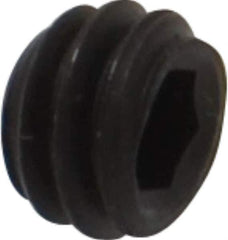 Value Collection - #8-32 UNC, 1/8" OAL, Cone Point Set Screw - Grade 8 Alloy Steel, 5/64" Key - Industrial Tool & Supply