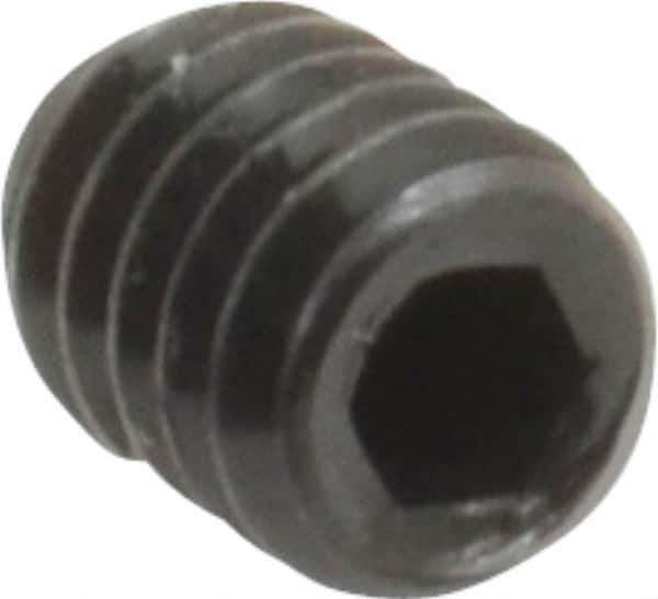 Value Collection - #8-32 UNC, 1/4" OAL, Cone Point Set Screw - Grade 8 Alloy Steel, 5/64" Key - Industrial Tool & Supply