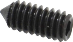 Value Collection - #8-32 UNC, 3/8" OAL, Cone Point Set Screw - Grade 8 Alloy Steel, 5/64" Key - Industrial Tool & Supply