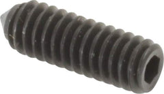 Value Collection - #8-32 UNC, 1/2" OAL, Cone Point Set Screw - Grade 8 Alloy Steel, 5/64" Key - Industrial Tool & Supply