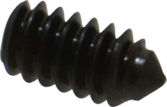 Value Collection - #10-24 UNC, 3/8" OAL, Cone Point Set Screw - Grade 8 Alloy Steel, 3/32" Key - Industrial Tool & Supply