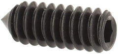 Value Collection - #10-24 UNC, 1/2" OAL, Cone Point Set Screw - Grade 8 Alloy Steel, 3/32" Key - Industrial Tool & Supply
