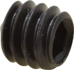 Value Collection - 1/4-20 UNC, 1/4" OAL, Cone Point Set Screw - Grade 8 Alloy Steel, 1/8" Key - Industrial Tool & Supply
