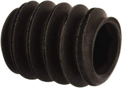 Value Collection - #10-24 UNC, 1/4" OAL, Oval Point Set Screw - Grade 8 Alloy Steel, 3/32" Key - Industrial Tool & Supply