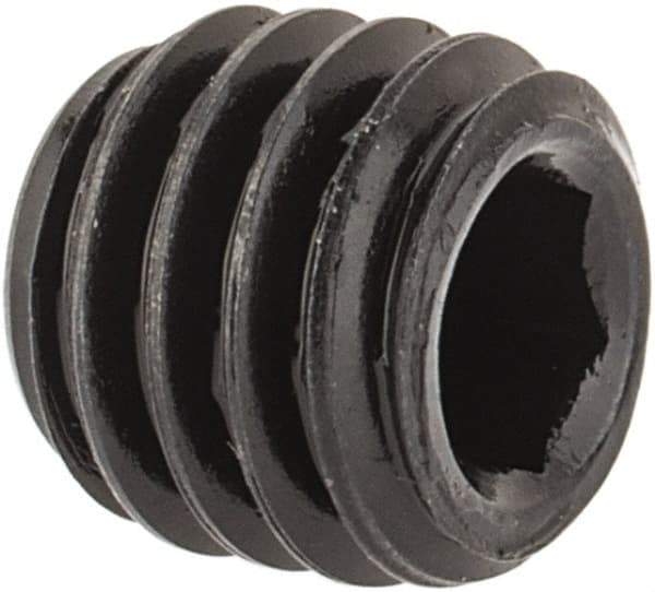 Value Collection - #10-32 UNF, 3/16" OAL, Oval Point Set Screw - Grade 8 Alloy Steel, 3/32" Key - Industrial Tool & Supply