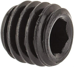 Value Collection - #10-32 UNF, 3/16" OAL, Oval Point Set Screw - Grade 8 Alloy Steel, 3/32" Key - Industrial Tool & Supply