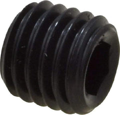 Value Collection - 1/4-28 UNF, 1/4" OAL, Oval Point Set Screw - Grade 8 Alloy Steel, 1/8" Key - Industrial Tool & Supply