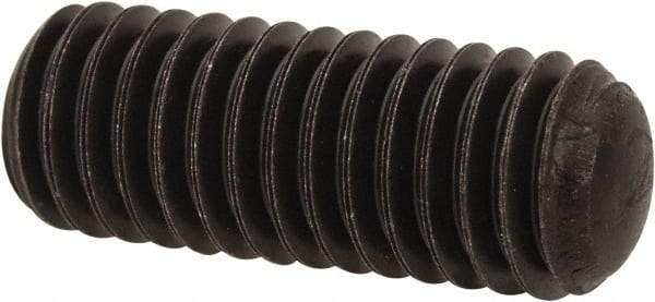 Value Collection - 3/8-16 UNC, 1" OAL, Oval Point Set Screw - Grade 8 Alloy Steel, 3/16" Key - Industrial Tool & Supply