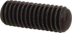 Value Collection - 3/8-16 UNC, 1" OAL, Oval Point Set Screw - Grade 8 Alloy Steel, 3/16" Key - Industrial Tool & Supply