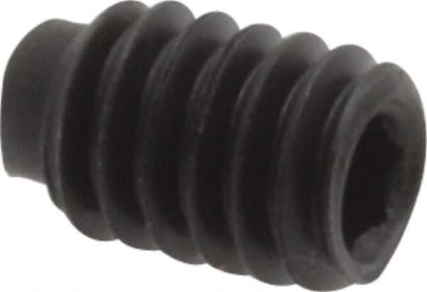 Value Collection - #8-32 UNC, 1/4" OAL, Half Dog Point Set Screw - Grade 8 Alloy Steel, 5/64" Key - Industrial Tool & Supply