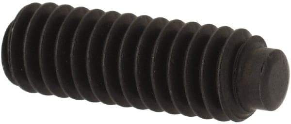 Value Collection - #8-32 UNC, 1/2" OAL, Half Dog Point Set Screw - Grade 8 Alloy Steel, 5/64" Key - Industrial Tool & Supply