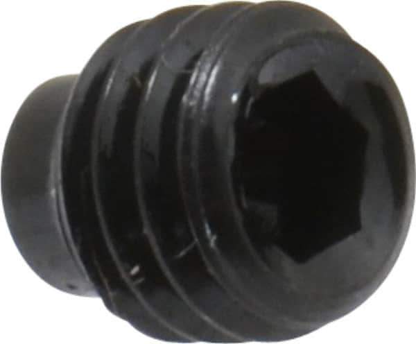 Value Collection - #10-32 UNF, 3/16" OAL, Half Dog Point Set Screw - Grade 8 Alloy Steel, 3/32" Key - Industrial Tool & Supply