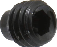Value Collection - #10-32 UNF, 3/16" OAL, Half Dog Point Set Screw - Grade 8 Alloy Steel, 3/32" Key - Industrial Tool & Supply