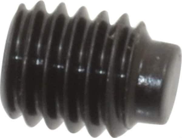 Value Collection - #10-32 UNF, 1/4" OAL, Half Dog Point Set Screw - Grade 8 Alloy Steel, 3/32" Key - Industrial Tool & Supply