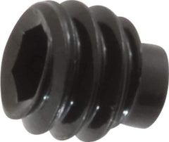 Value Collection - 1/4-20 UNC, 1/4" OAL, Half Dog Point Set Screw - Grade 8 Alloy Steel, 1/8" Key - Industrial Tool & Supply