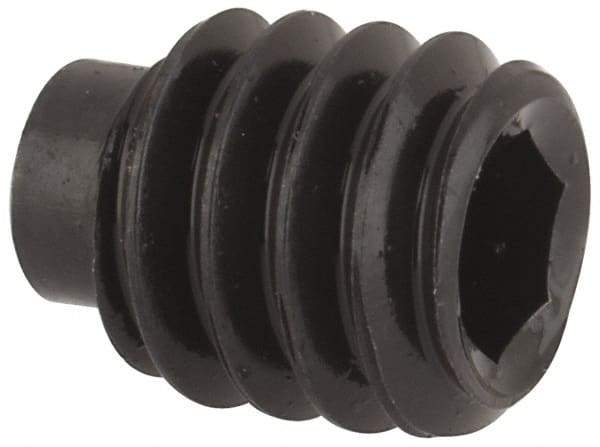 Value Collection - 1/4-20 UNC, 5/16" OAL, Half Dog Point Set Screw - Grade 8 Alloy Steel, 1/8" Key - Industrial Tool & Supply