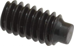 Value Collection - 1/4-20 UNC, 1/2" OAL, Half Dog Point Set Screw - Grade 8 Alloy Steel, 1/8" Key - Industrial Tool & Supply